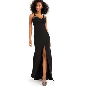 BCX Black Sleeveless Full-Length Formal GownDress Juniors 5- NWT
